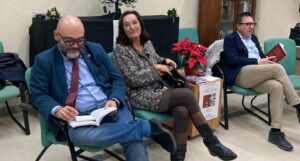 Simone Campus (direttore Gal Anglona Coros), Cristina Ricci Console (Onoraria Regno Paesi Bassi), Giovanni Filiziu (Presidente Unione dei Comuni dell'Anglona e Sindaco di Perfugas)