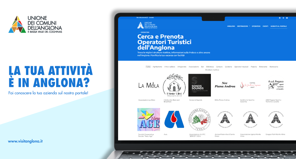 La tua attività è in Anglona? Adesso puoi farla conoscere sul portale VisitAnglona
