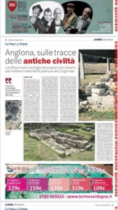 Fonte La nuova Sardegna, articolo di Mauro Tedde, Venerdì 11 Agosto 2023, pagina 22
